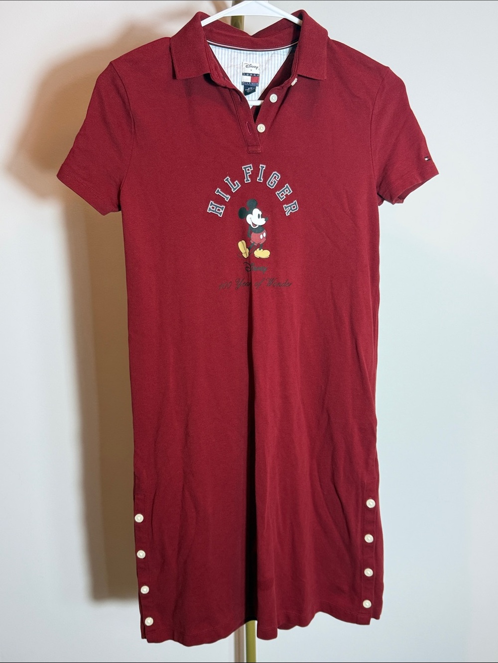 NWT Tommy Hilfiger x Disney 100 Years of Wonder Mickey Polo Dress XXS